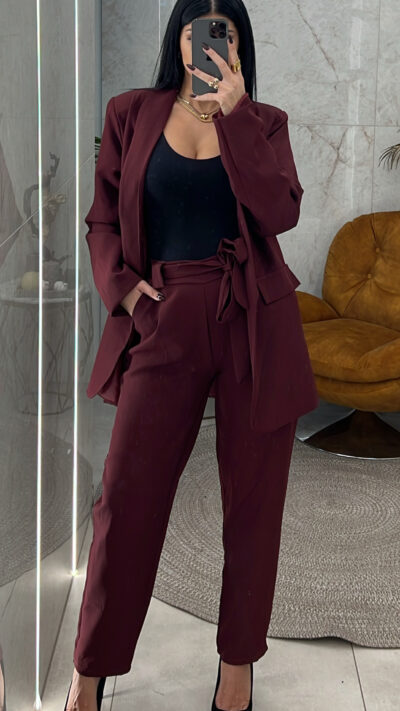 Κοστούμι 3076/Μπορντό