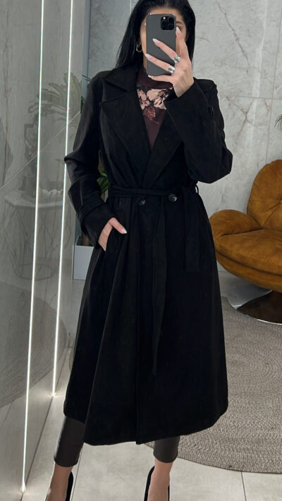 Καμπαρντίνα Σουέτ MY86297/Μαύρη