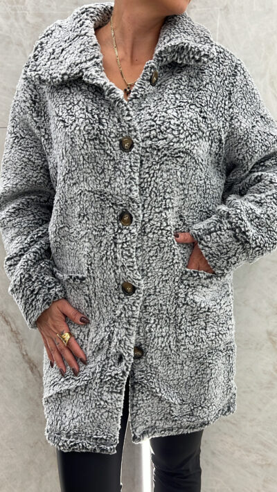 Ζακέτα Teddy 3935/Γκρι