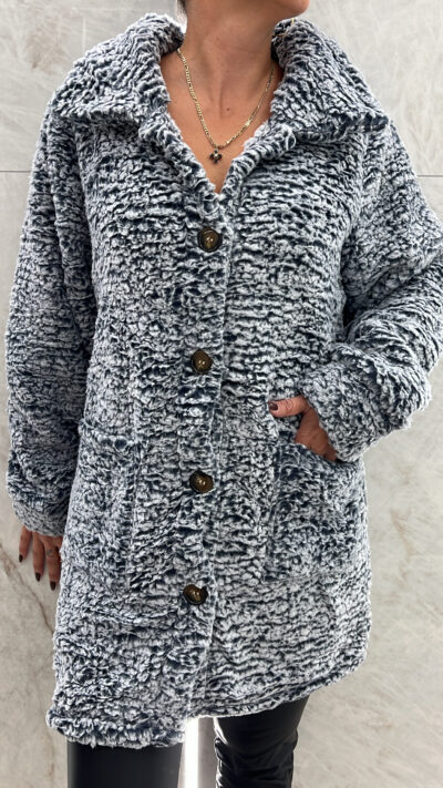 Ζακέτα Teddy 3935/Μπλε