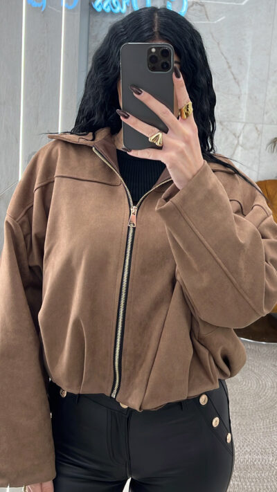 Τζάκετ Σουέτ 87058/Κάμελ