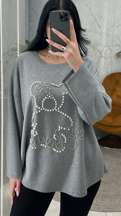 Φούτερ με Αρκουδάκι 31265/ Γκρι