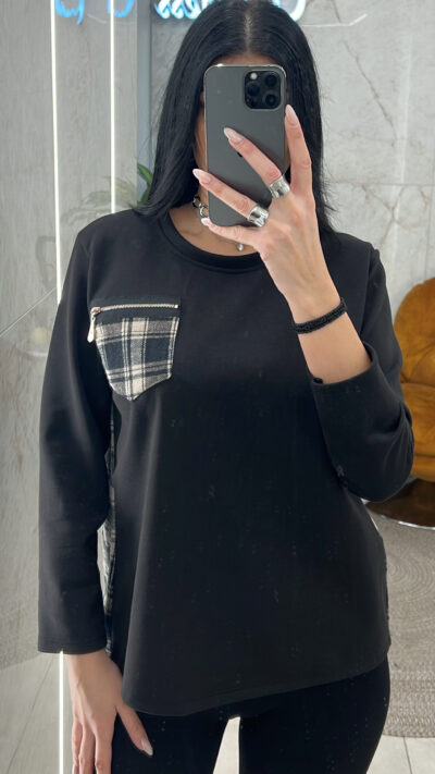 Φούτερ 7332/Μαύρο