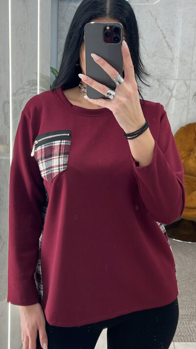 Φούτερ  7332/Μπορντώ