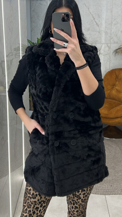 Αμάνικο Γουνάκι με Μεγάλο Γιακά/1971