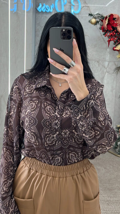 Πουκάμισο Λαχούρι 9504/Καφέ