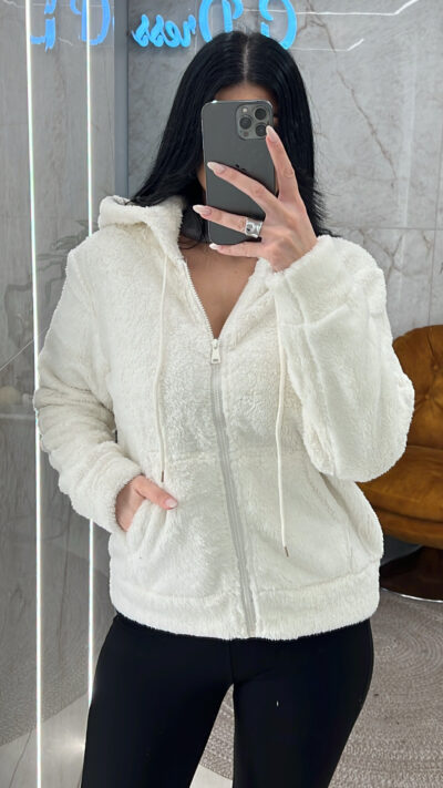 Ζακέτα Φλις NR-30/Εκρού