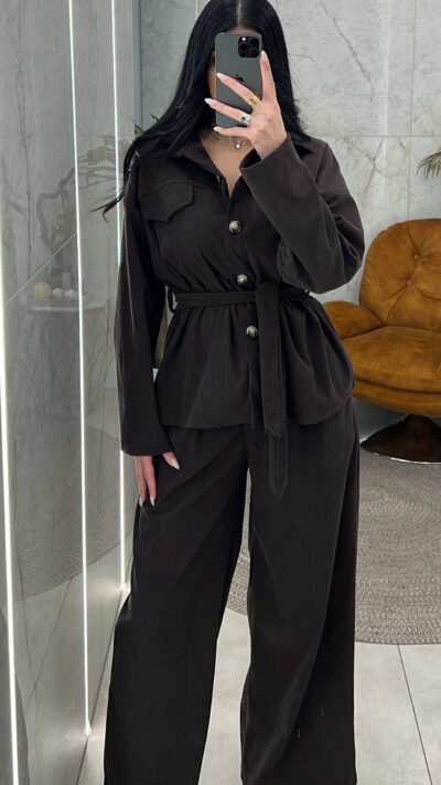 Σετ Κοτλέ 5236/Καφέ