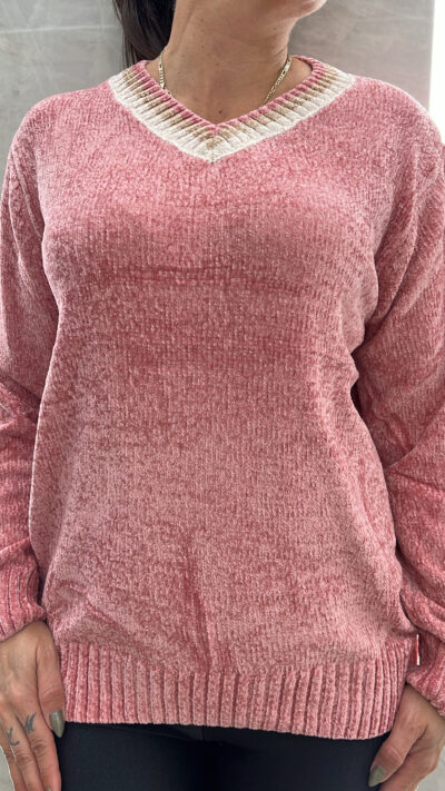 Μπλούζα Σενίλ 5529/Ροζ