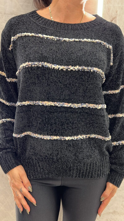 Μπλούζα Σενίλ 5103/Μαύρο