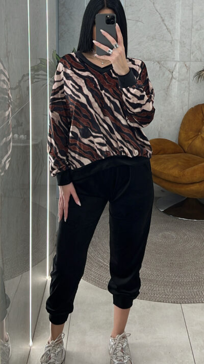 Σετ Βελουτέ Φόρμα 2825ΤΖ