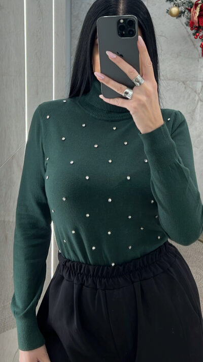 Μπλούζα Ζιβάγκο με Στράς 505/Κυπαρισσί