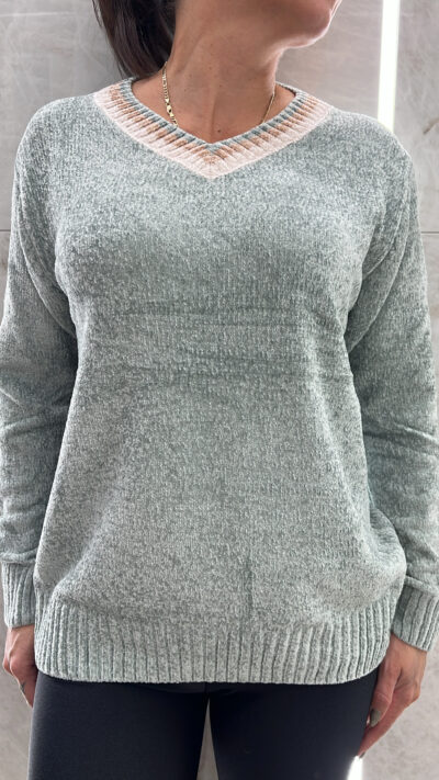 Μπλούζα Σενίλ 5529/Φυστικί