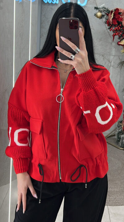 Ζακέτα Τσόχα 3534/Κόκκινο