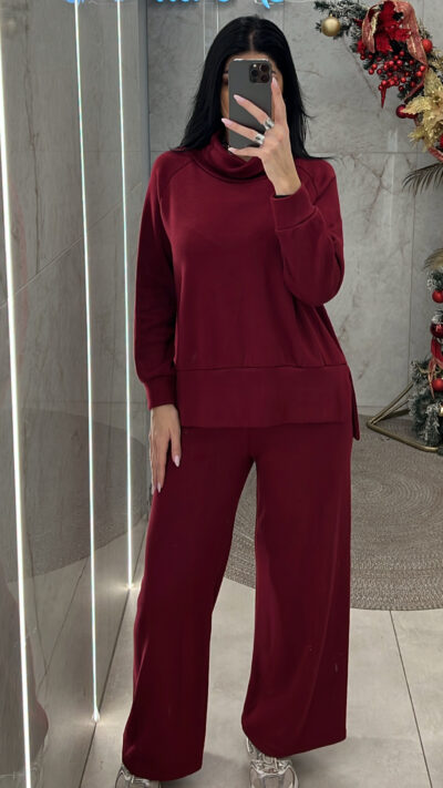 Σετ Πλεκτό 45337/Μπορντώ