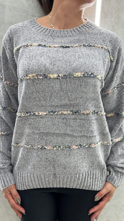 Μπλούζα Σενίλ 5103/Γκρι