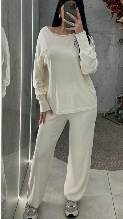 Σετ πλεκτό 37560/Εκρού