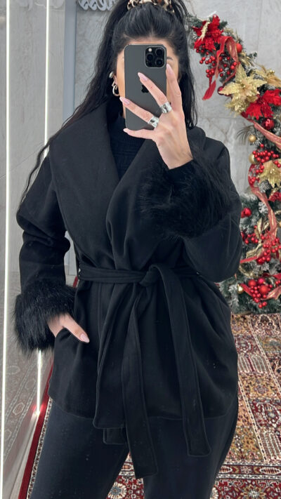 Παλτό 80350/Μαύρο