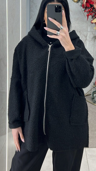 Ζακέτα Μπουκλέ 2134/Μαύρη