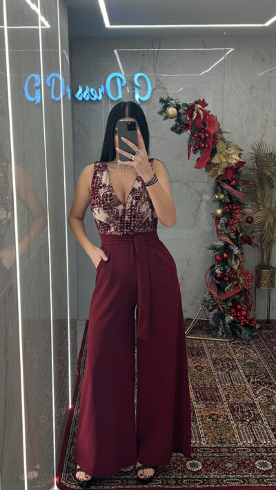 Ολόσωμη Φόρμα 30961/Μπορντώ