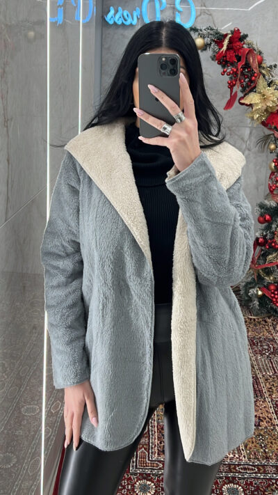 Ζακέτα fleece 7894/Γκρι