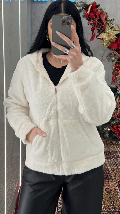 Ζακέτα Γούνινη 269054/Εκρού