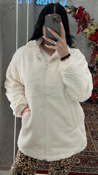 Ζακέτα γούνινη 14914/Εκρού