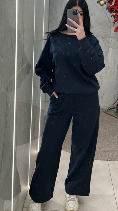 Σετ φόρμας με glitter RT731/Μπλε