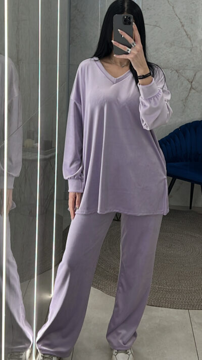 Σετ βελουτέ 3116/Λιλά