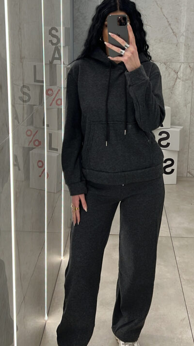 Σετ Φόρμας AW6013/ Σκούρο Γκρί