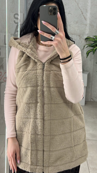 Αμάνικο Γιλέκο Γούνινο 2001/Πούρο