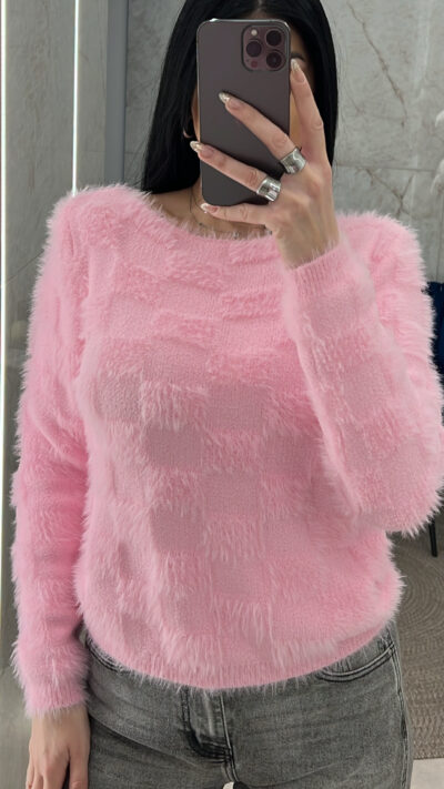 Μπλούζα Μοχέρ 8896/Ροζ