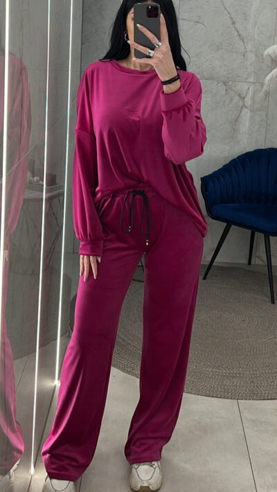 Σετ βελουτέ 3115/Ματζέντα