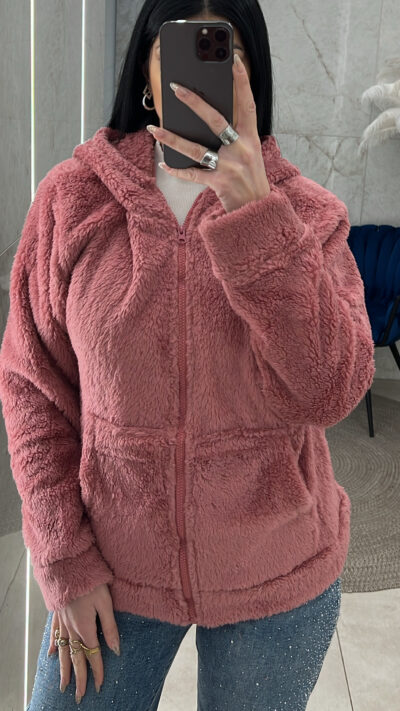 Ζακέτα Γούνινη 3674/Ροζ