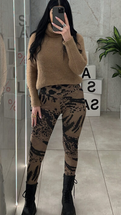 Κολαν Push Up 7872/Kάμελ