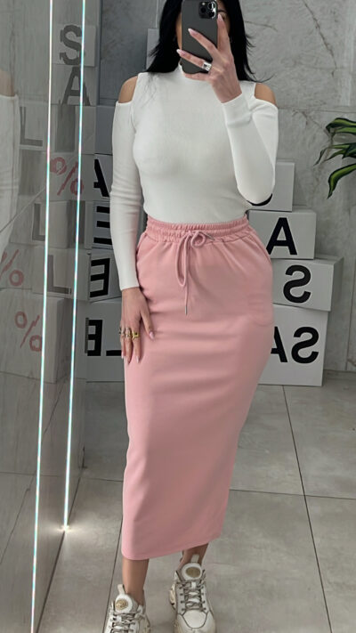 Φούστα Μακριά 22785/ Ρόζ