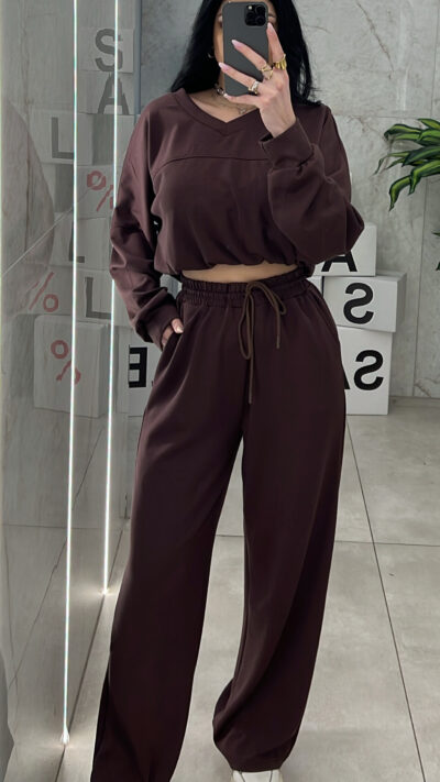 Σετ Φόρμας LF5112/Καφέ