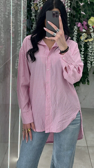 Πουκάμισο Καρό 10248/ Ρόζ