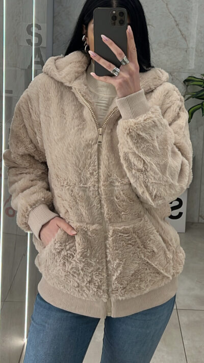 Ζακέτα Γούνινη 1856/Μπέζ