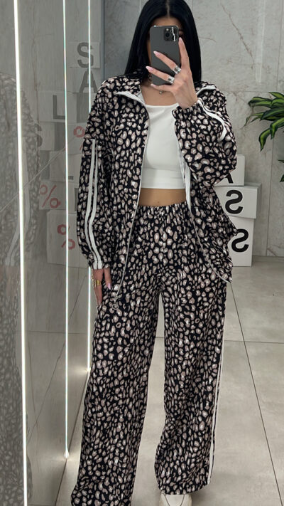 Σετ Φόρμας Λεοπαρ 3359/ Μαυρο