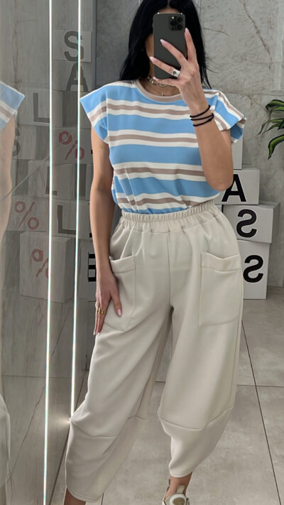 Παντελόνι Salvari 3782/ Μπέζ