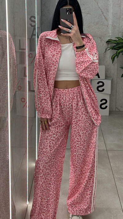 Σετ Φόρμας Λεοπαρ 3359/ Ρόζ