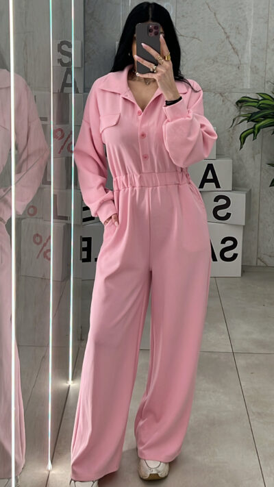 Ολόσωμη Φόρμα 3397/Ρόζ