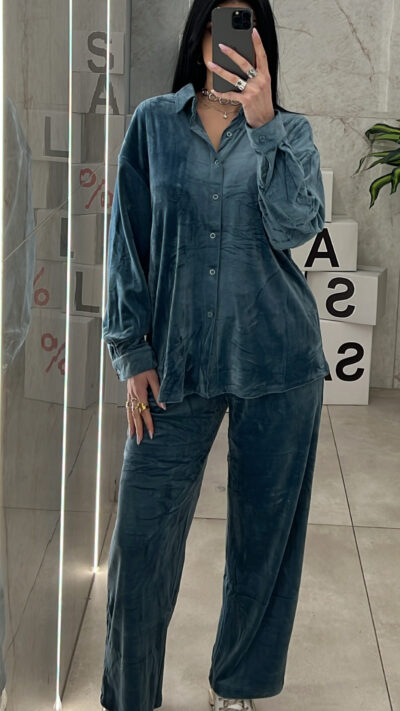 Σετ Βελουτέ 3666 /Πετρόλ