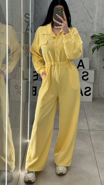 Ολόσωμη Φόρμα 3397/Κίτρινο