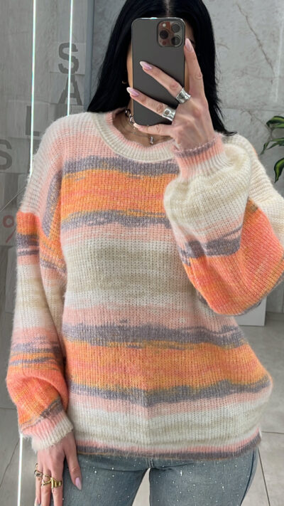 Μπλούζα Πλεκτή 5158/ Πορτοκαλί