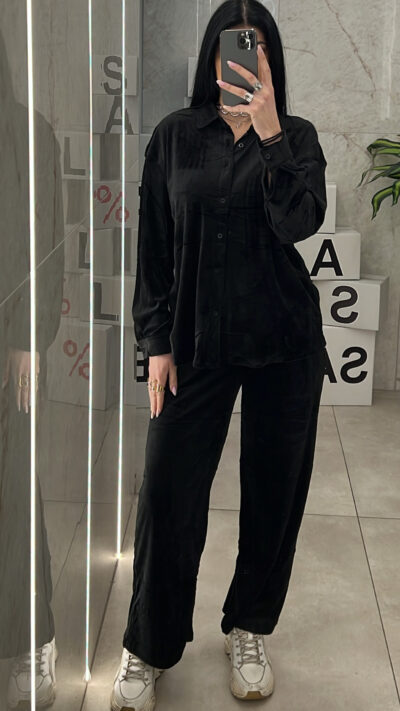 Σετ Βελουτέ 3666 /Μαύρο