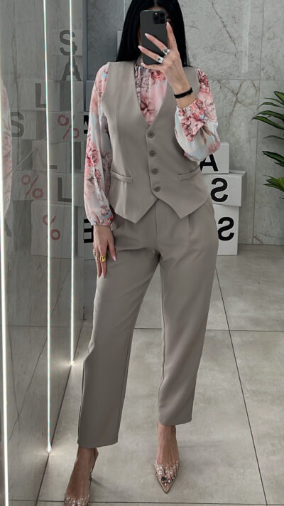 Σετ Με Αμάνικο Γιλέκο 71623/ Πούρο