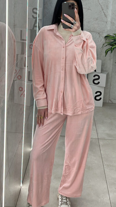 Σετ Βελουτέ 3666 /Ρόζ