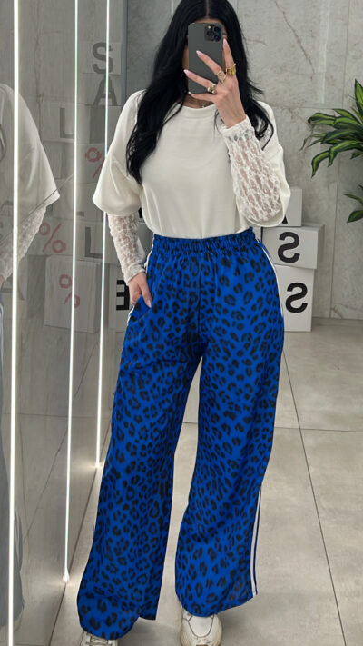 Παντελόνα Φόρμας Λεοπάρ 6865/ Μπλέ Ρουά